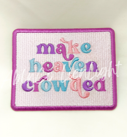 Make Heaven Crowded Faith Jesus preppy trucker hat patches