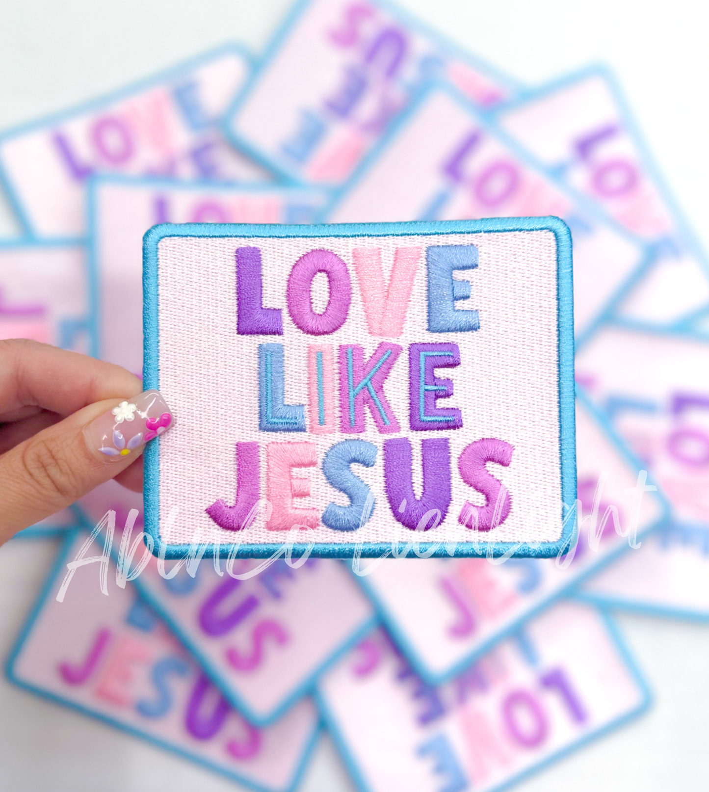 Love Like Jesus faith religion preppy trucker hat patches